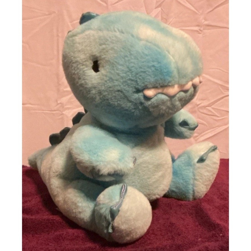 FAO Schwarz Dinosaur Blue 14" Plush Glow Brights Lights And Sound Stuffed Animal